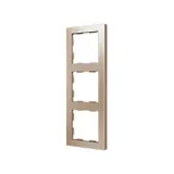 ZENNIO 980000304 Rahmen ZS55 3 Module | champagner