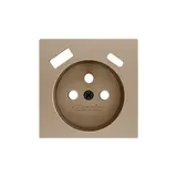 ZENNIO ZS55CF2USC Steckdosenabdeckung international ZS55 französisch, USB C/A | champagner