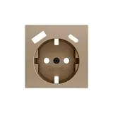 ZENNIO ZS55CSC2USC SCHUKO-Steckdosenabdeckung USB C/A | champagner