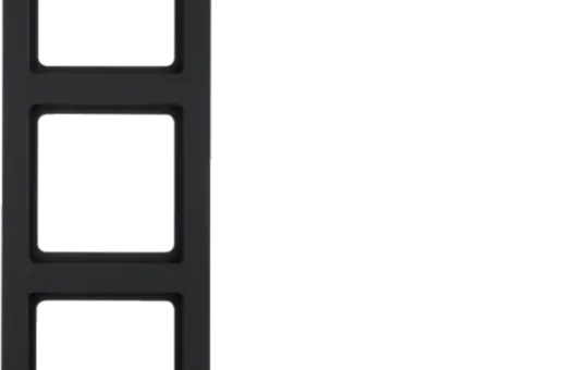BERKER MAN0203323 Abdeckrahmen Q.3 3-fach | tiefschwarz matt