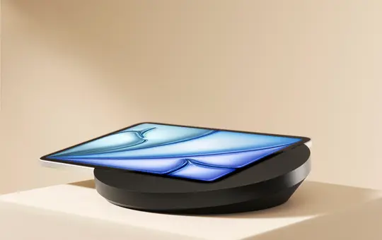 DISPLINE DSP-5-30-1100-12 Tischständer Sunset Console iPad Air 4/5 10,9 Zoll/Air 11 Zoll/Pro 11 Zoll | schwarz eloxiert