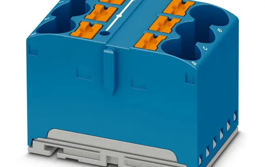 PHOENIX 1082388 Verteilerblock PTFIX 6-fach | blau | 10 mm²