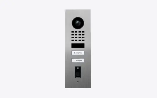 DOORBIRD D1102FV IP-Video-Türstation UP (423872301) 2-fach, Fingerprint 50 | edelstahl V4A gebürstet