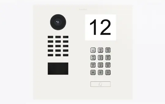 DOORBIRD D2101IKH IP-Video-Türstation (423883802) 1-fach, Infomodul, Keypad, horizontal | verkehrsweiß seidenmatt