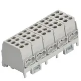 POLLMANN 2080519 Hauptleitungs-Abzweigklemmen S, 5-polig 2 Eingänge, 2 Ausgänge | grau | 25/16 mm²