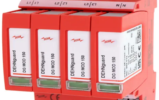 DEHN 942408 Überspannungsableiter Typ 2+3 DEHNguard MP 4-polig, TN-S, Fernmeldekontakt, 150 V