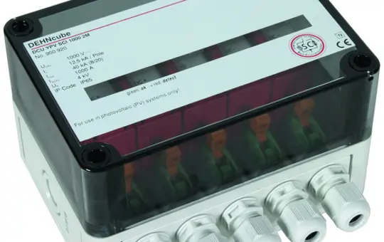 DEHN 900920 DEHNcube Überspannungsableiter Typ 2 zum Schutz von zwei MPP-Eingängen