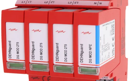 DEHN 942315 DEHNguard Überspannungsableiter Typ 2+3 4-polig, TT+TN-S, Fernmeldekontakt, 275 V