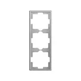 ZENNIO ZS70FM3S Abdeckrahmen ZS70FM 3 Module | silber