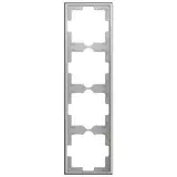 ZENNIO ZS70FM4S Abdeckrahmen ZS70FM 4 Module | silber