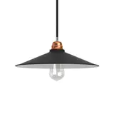 CREATIVE CABLES PAM13VNL Lampenschirm SWING E27 weiß/schwarz