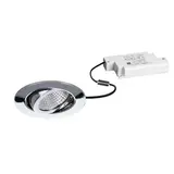 BRUMBERG 39261023 LED-Einbaustrahlerset SEVEN rund, dimmbar, 740 lm, 2700K | chrom glänzend