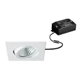 BRUMBERG 38262073 LED-Einbaustrahlerset SEVEN eckig, schaltbar, 740 lm, 2700K | weiß matt