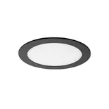 BRUMBERG 12452183 LED-Einbaupanel FLAT350 rund 12 W, 1250 lm, 2700K, 115° | strukturschwarz