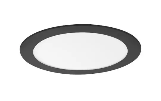BRUMBERG 12453183 LED-Einbaupanel FLAT350 rund 16 W, 1660 lm, 2700-4000K, 115° | strukturschwarz