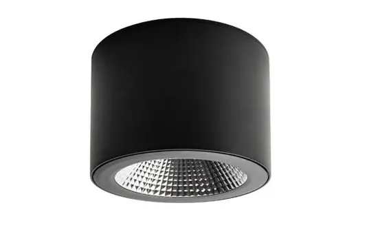 BRUMBERG 12596183 LED-Anbaudownlight KACIE MIDI 42 W, 4021 lm, 3000K, 70° | strukturschwarz