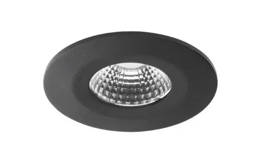 BRUMBERG 12647183 LED-Einbaudownlight OBIRA 6,9 W, 550 lm, 3000K, 38° | strukturschwarz