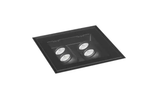 BRUMBERG 14695083 LED-Bodenanbauleuchte LANKO eckig, 8 W, 920 lm, 3000K, 30° | schwarz