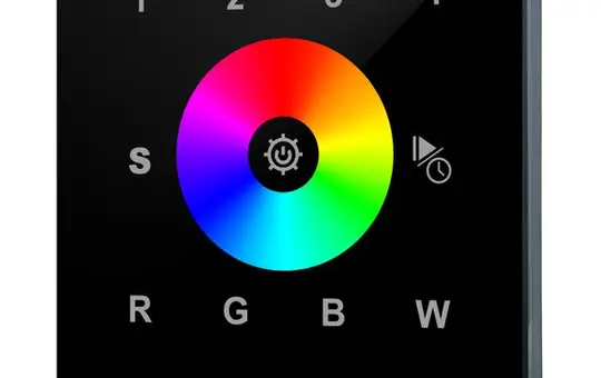 BRUMBERG 18252080 DALI-DT6 RGBW-Wandpanel schwarz