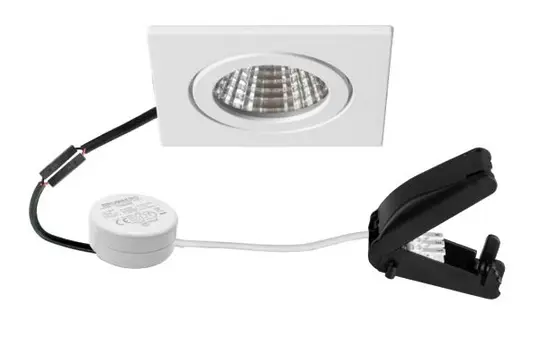 BRUMBERG 40476073 LED-Einbaudownlight ITANSA BB16 quadratisch, dimmbar (Rundkonverter), Anschlussbox | weiß matt