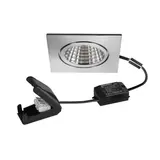 BRUMBERG 38476423 LED-Einbaudownlight ITANSA BB16 quadratisch, schaltbar, Anschlussbox | edelstahl matt
