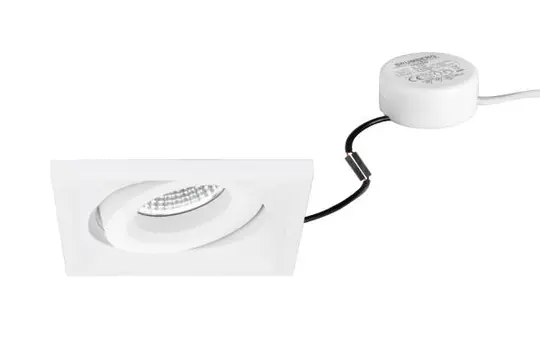 BRUMBERG 40398173 LED-Einbaustrahlerset BB37 Phasenabschnitt dimmbar (Rundkonverter) | strukturweiß