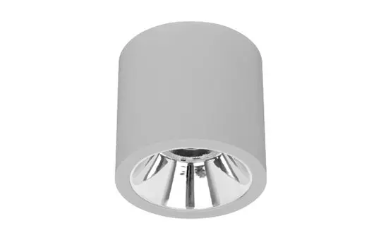 BRUMBERG 42612165 LED-Anbaudownlight APOLLO MINI rund, hochglänzend, 10,5 W, 1391 lm, 3500K, 55° | struktursilber