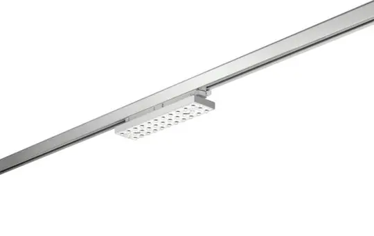 BRUMBERG 44011164 LED-Schienenstrahler BALI MINI drehbar, 20 W, 2800 lm, 4000K, 75°/76° | struktursilber