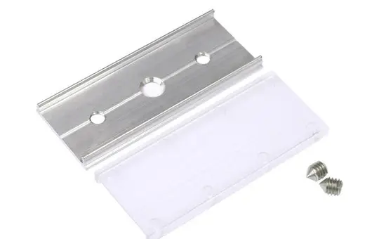 BRUMBERG 53007000 Verbindungsstück Q-FLEX aluminium roh + transparent | 50x20,5 mm