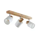 BRUMBERG 57233000 Decken-Anbauleuchte PRUNI 3-fach | holz hell/weiß