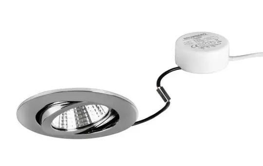 BRUMBERG 40363023 LED-Einbaustrahlerset BB03 dimmbar (Rundkonverter) | chrom glänzend