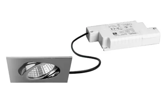 BRUMBERG 39365023 LED-Einbaustrahlerset BB05 Phasenabschnitt dimmbar | chrom glänzend