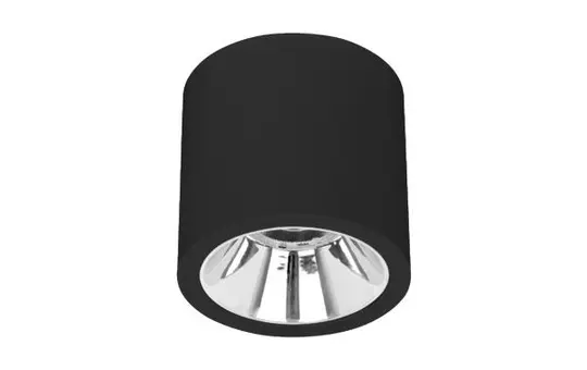 BRUMBERG 42612184DA LED-Anbaudownlight APOLLO MINI DALI rund, hochglänzend, 10,5 W, 1385 lm, 4000K, 55° | strukturschwarz