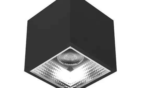 BRUMBERG 43644185DA LED-Anbaudownlight APOLLO MAXI DALI quadrat, facettiert, 20,5 W, 2655 lm, 3500K, 55° | strukturschwarz