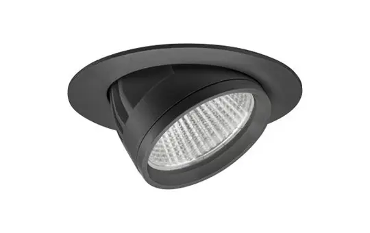 BRUMBERG 88262185DA LED-Einbaustrahler ARTEMIS MIDI DALI rund, facettiert, 31,5 W, 3815 lm, 3500K, 25° | strukturschwarz