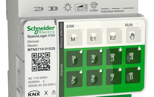SCHNEIDER MTN6710-0102S KNX Dimmaktor 2-fach, Master, Secure