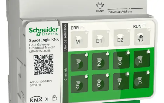 SCHNEIDER MTN6725-0005S KNX Secure DALI Broadcast Gateway Master