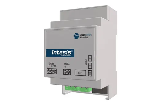 INTESIS IN712MEB0200000  M-Bus Gateway zu Modbus & BACnet IP bis zu 20 Energiezähler