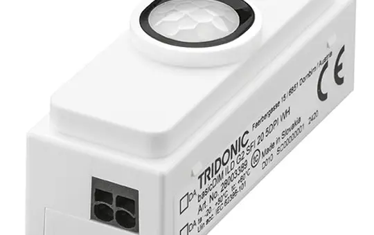 TRIDONIC 28003389 DALI2-Einbau-Präsenzmelder ILD G2 länglich | weiß | 5 m