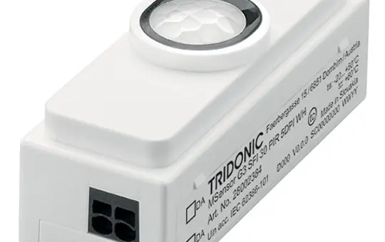 TRIDONIC 28002384 DALI2-Einbau-Präsenzmelder MSensor G3 länglich | weiß | 5 m