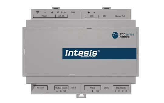 INTESIS IN702MEB1000000 KNX-Modbus-Gatway bis zu 100 Energiezähler