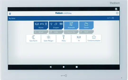 THEBEN LUXORliving CP10 WH Steuerzentrale LUXORliving mit Display | weiß