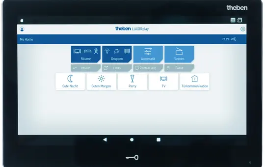 THEBEN LUXORliving CP10 BK Steuerzentrale LUXORliving mit Display | schwarz