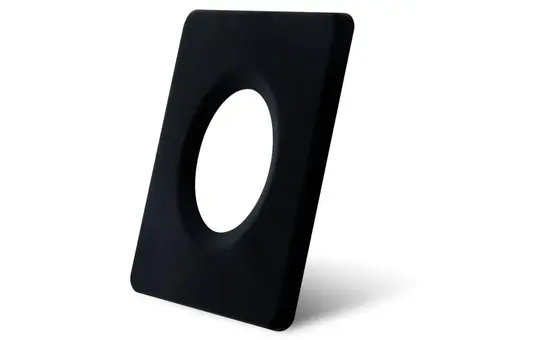 DOTLUX 5253 Blende für MULTISCREWsun eckig | schwarz matt