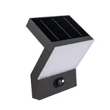 DOTLUX 4965-030120 LED-Solar-Wandleuchte FLASH 3,5 W, 3000 K | grau