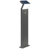 DOTLUX 4966-030120 LED-Solar-Pollerleuchte FLASH 3,5 W, 3000 K | grau | 1000 mm