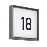 DOTLUX 5046-130120 LED-Hausnummernleuchte WALL square, 2,5 W, 3000 K, Dämmerungssch. | anthrazit