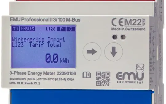 EMU P20A000MO Energiezähler Professional II  Modbus RTU 3-phasig, Direkt, 100 A