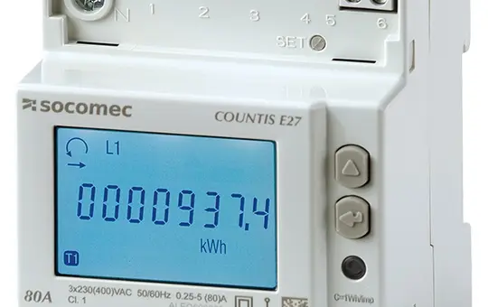 SOCOMEC COUNTIS E28 Wirkenergiezähler (48503055) 3-phasig, 80 A, TCP