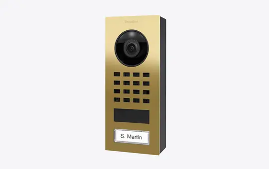 DOORBIRD D1101V IP-Video-Türstation AP (423878266) 1-fach | Messing-Optik